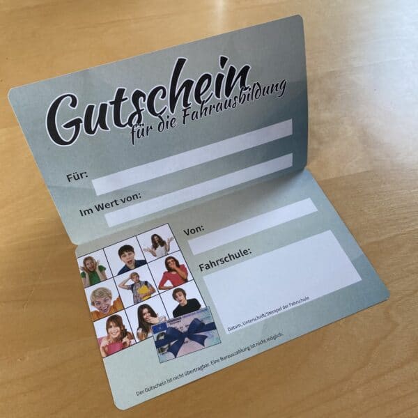 Gutschein zum Verschenken